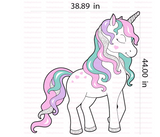 44" Large Pastel Unicorn Party Decoration | Birthday Party | Baby Shower