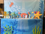 Sea Creatures Backdrop | Front Table Graphic