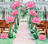 Unique Aisle Wedding Decoration | Baby shower decor | Outdoor Wedding Aisle Idea I Giant Flowers I Tea party decorations