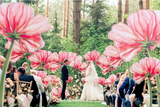 Unique Aisle Wedding Decoration | Baby shower decor | Outdoor Wedding Aisle Idea I Giant Flowers I Tea party decorations