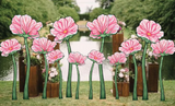 Unique Aisle Wedding Decoration | Baby shower decor | Outdoor Wedding Aisle Idea I Giant Flowers I Tea party decorations