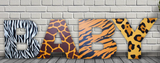 Jumbo Sized Custom Letter Cutout, Freestanding Baby Shower Letters, Safari Theme Nursery Letter Cutouts, Party Decorations.