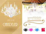Unique Chandelier Decoration Custom Laser Cut | Custom Chandelier for Events I Wedding Decor. Bridgerton Prop