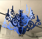 Unique Chandelier Decoration Custom Laser Cut | Custom Chandelier for Events I Wedding Decor. Bridgerton Prop