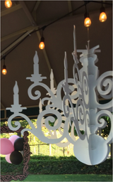 Unique Chandelier Decoration Custom Laser Cut | Custom Chandelier for Events I Wedding Decor. Bridgerton Prop