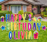 Happy Birthday Yard Sign