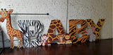 Big Safari Theme Letters for Welcome Baby Shower