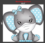 Masked Blue Baby Elephant