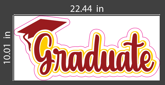Graduation sign, Senior sign, Custom-made for any school and colors, Graduation photo prop