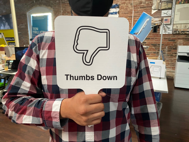 Remote Icon Learning Paddle Thumbs Down