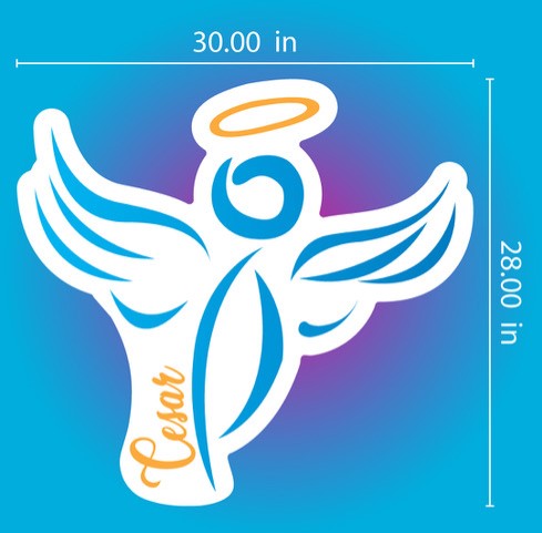 Angel Yard Sign