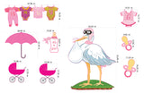 Baby Shower Stork Prop Set