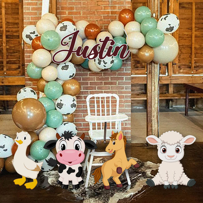 Farm Barnyard Animals Cutout | Birthday or Baby Shower Decoration