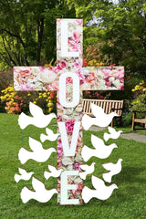 Big Cross Lawn Sign from Cardboard cutout