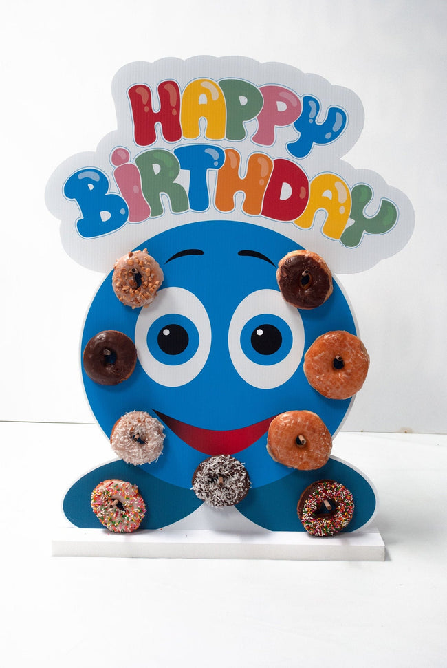 Donut Stand Display | Happy Birthday Sign