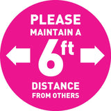 Custom Floor Decals (Pack of 5) | Social Distancing Floor Decals*