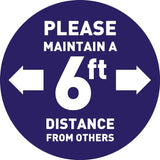 Custom Floor Decals (Pack of 5) | Social Distancing Floor Decals*