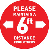 Custom Floor Decals (Pack of 5) | Social Distancing Floor Decals*