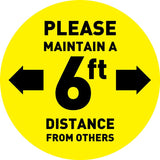Custom 6 ft Distance Floor Decals