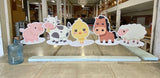Cute Farm Animal Lawn Decorations | Outdoor Baby Shower or Birthday Party