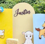 Custom Personalized Name Sign | Balloons wall sign,  birthday backdrop signs