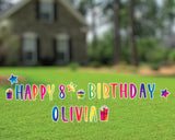 Custom Happy Birthday Yard Sign