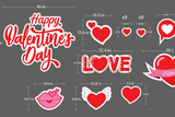 Happy Valentine's Day Yard Sign | Valentines Day Decor Large