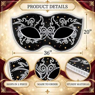 Masquerade Party Large Cutout | New Years Party Decoration