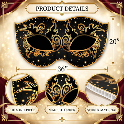 Masquerade Party Large Cutout | New Years Party Decoration