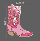 Disco Cowgirl Boot Prop. Nashville Bachelorette Party, Let's go girl prop, Pink boot