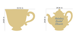 Teacup and Teapot Cutouts