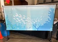 Sea Creatures Backdrop and front Table Graphic