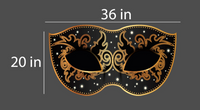 Masquerade Party Large Cutout | New Years Party Decoration