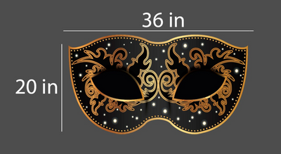 Masquerade Party Large Cutout | New Years Party Decoration