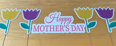 Mother's Day sign with Tulips