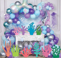 Ocean Pastel Coral, Seaweed, and Kelp Cutouts I Under the Sea Party Props I Mermaid Beach Party