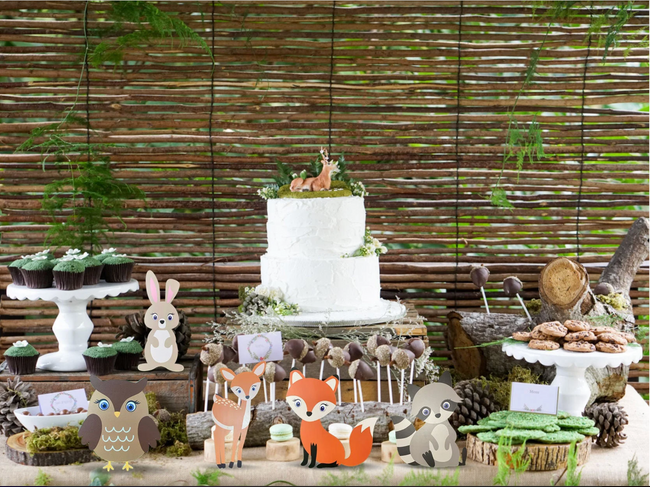 Woodland baby shower online food - Main Image
