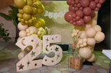 Custom Wood Number | Age prop décor with Stars and Moon cutout | Best Boho party decoration