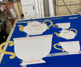 Tea Cup and Teapot Cutout | Mother's Day Tea Decoration