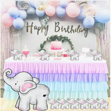 Large elephant with Small baby elephant,  Elephant Baby Shower Theme Decoration Prop