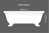 Bath Tub Cutout- baby shower decoration rubber duck party