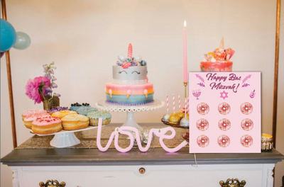 Bat Mitzvah Party Decorations I  bagel and donut stand