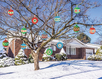 Large Printed Christmas Ornaments