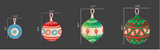 Large Printed Christmas Ornaments