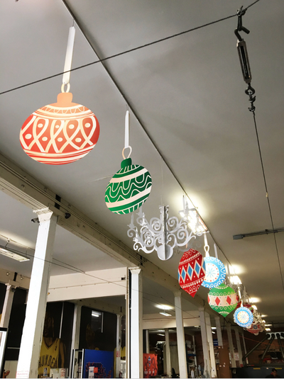 Large Printed Christmas Ornaments