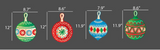 Large Printed Christmas Ornaments