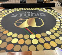 Studio 54 Custom Floor Graphic, 70's Disco Party Floor Graphic