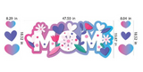 Mom Yard Sign Decoration with Butterflies or With Hearts & Tulips | Gift for Mom | Birthday Gift for Mom | Mother's Day Gift