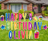 BEST Happy Birthday Yard Sign | LARGE Personalized Birthday Yard Sign | Custom Birthday Decoration