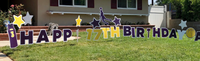 LARGE Personalized Happy Birthday Yard Sign Customized To Your Event Theme | Personal Large Lawn Signs | Work with a Graphic Designer